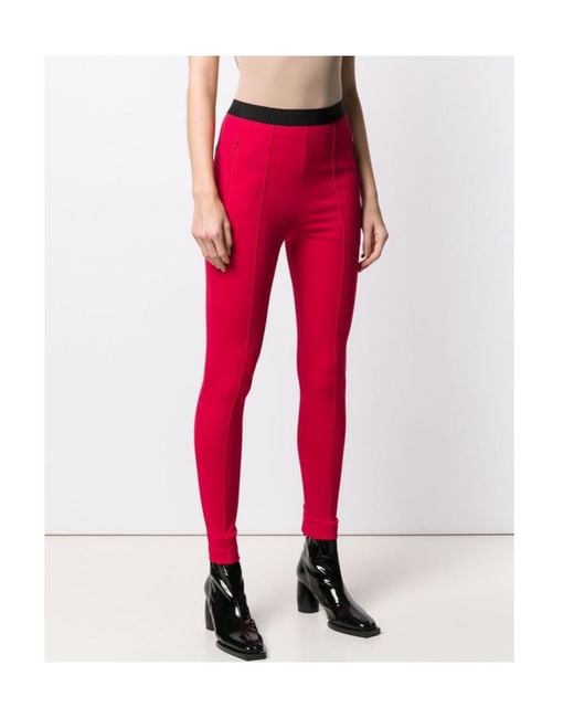 Balenciaga Red Logo Leggings