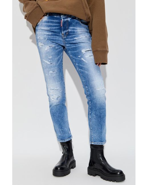 DSquared² Blue Cool Girl Distressed Jeans