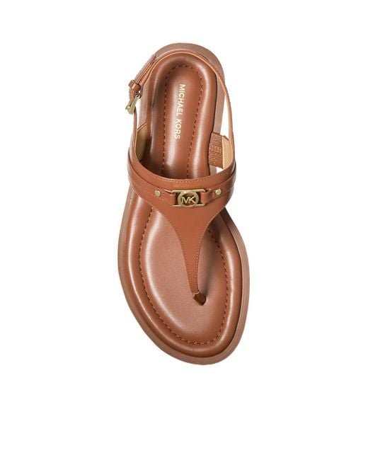 Michael Kors Brown Michael Mandy Thong Sandals