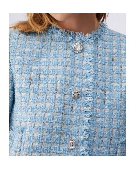 Liu Jo Blue Buttoned Jacket