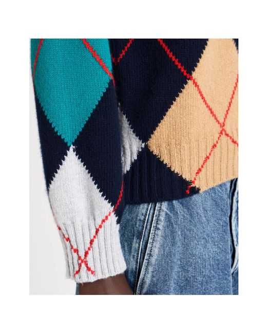 J.W. Anderson Blue X Pringle Of Scotland Crew-Neck Sweater