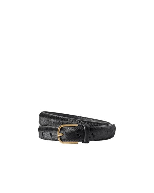 Totême White Totême Brushed Buckle Fastened Belt