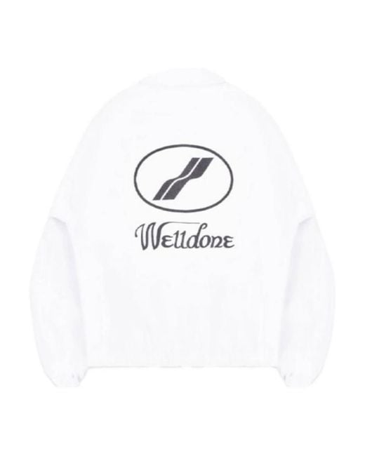 we11done White Logo Casual Jacket for men