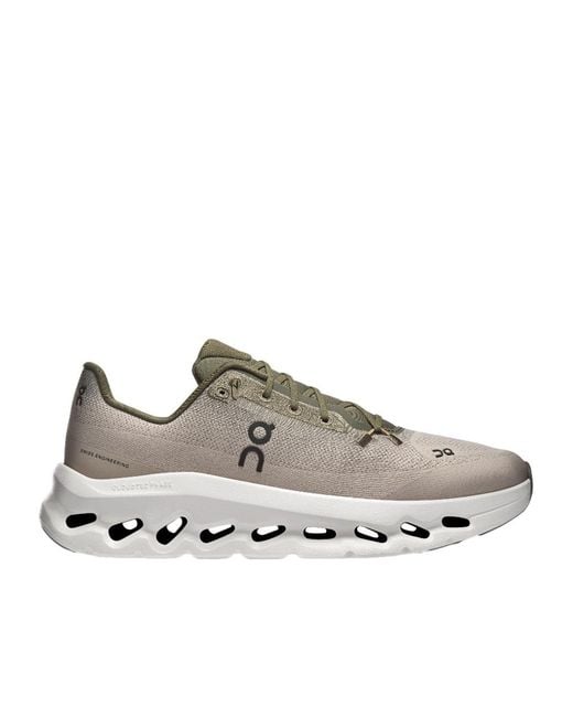 On Shoes Gray Cloudtilt Lace-Up Sneakers for men