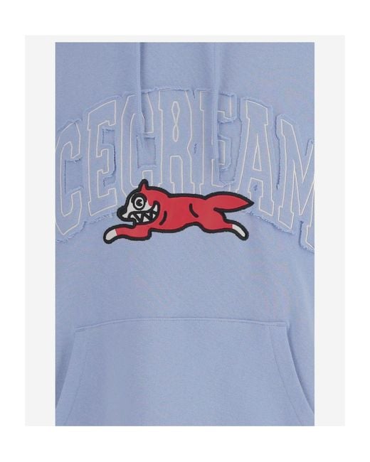 ICECREAM Blue Logo Graphic Hoodie for men