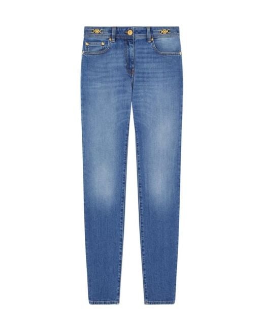 Versace Blue Tapered Leg Jeans