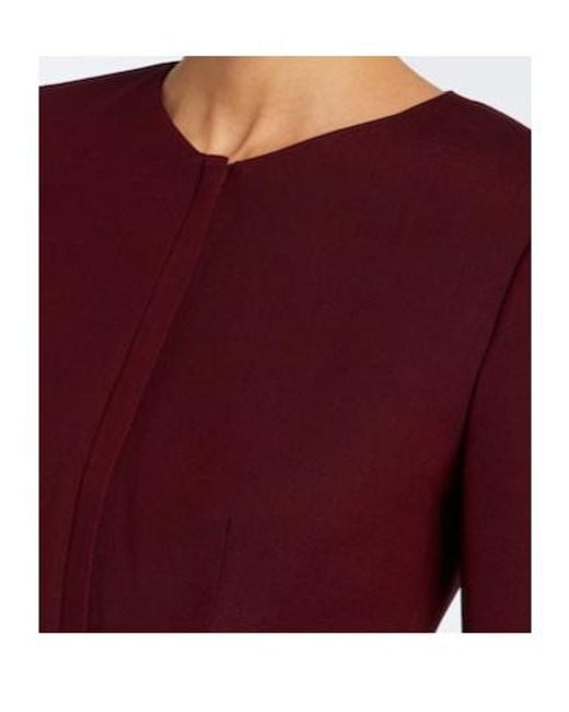 Roland Mouret Purple Belted Peplum Wool And Silk Jacket