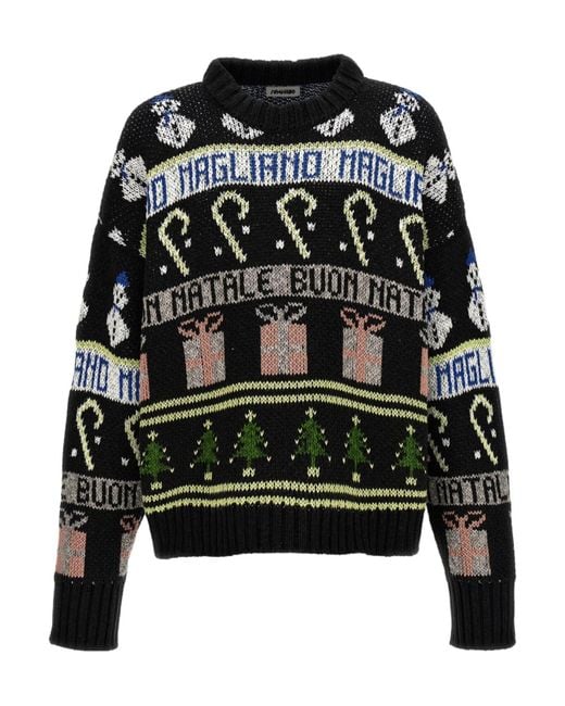 Magliano Black Buone Feste Knitted Sweater for men