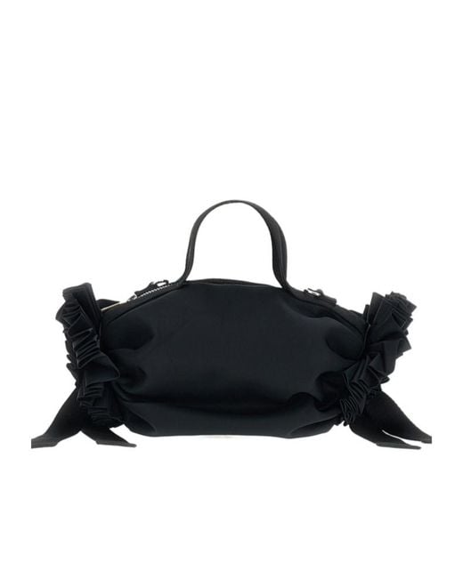 Simone Rocha Black Zipped Tote Bag