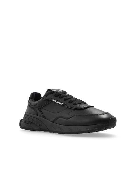 DSquared² Black Sprinter Low-Top Sneakers for men