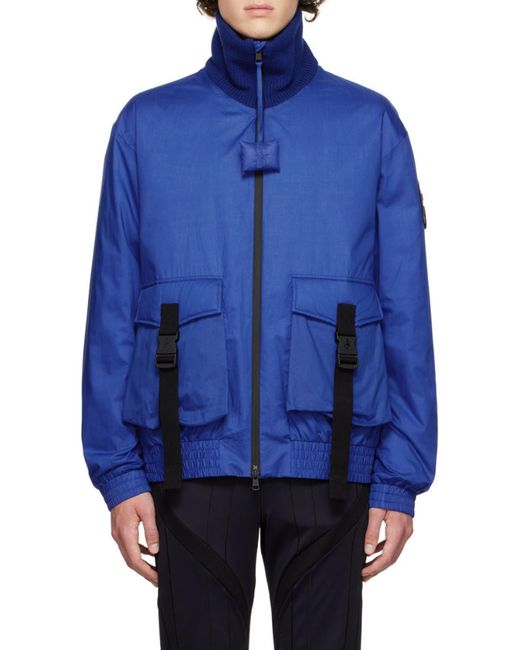 Moncler Blue X Jw Anderson Short Padded Jacket for men
