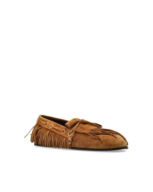 Etro Brown Round-Toe Loafers