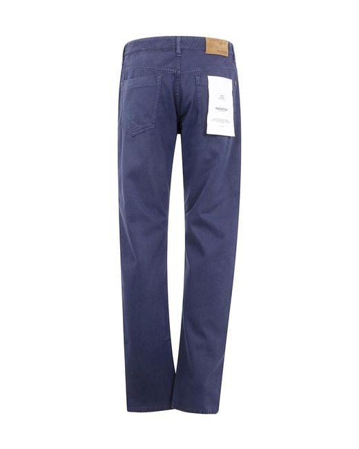 Incotex Blue Five-Pocket Trousers for men