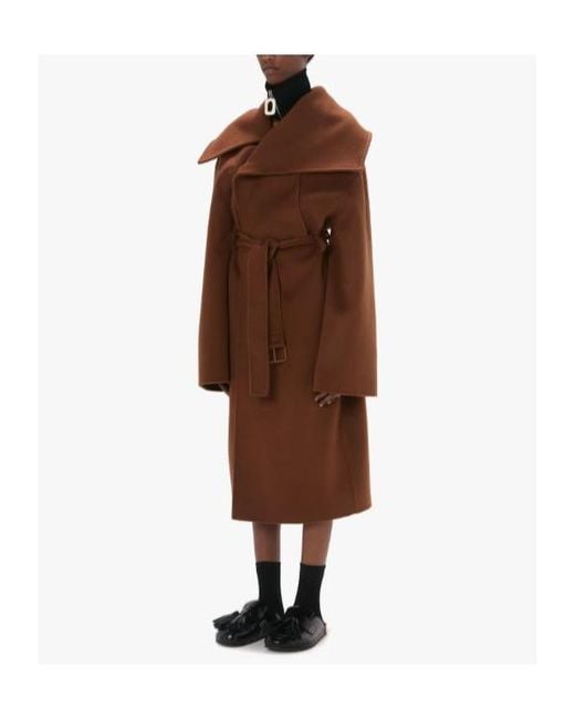 J.W. Anderson Brown Jw Anderson Belted Wrap Coat
