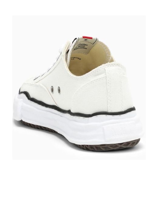 Maison Mihara Yasuhiro White Low-Cut Casual Sneakers for men