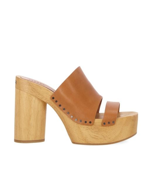 Isabel Marant Brown Hyun Round Toe Clogs