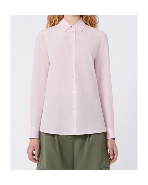 Weekend by Maxmara Pink Long-Sleeved Shirt