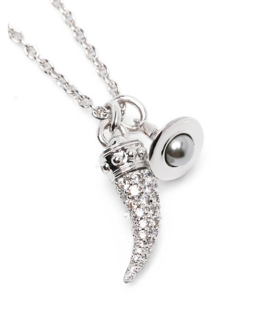 Vivienne Westwood White Pendant Necklace