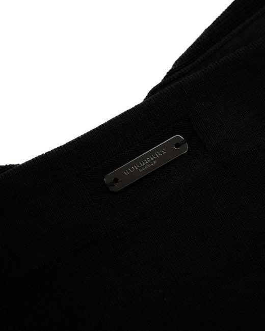 Burberry Black Logo Knitted Pullover