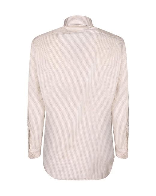 Lardini Pink Striped Shirt for men