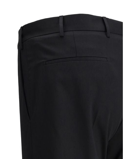 Pt Pantaloni Black Pt Torino Rope Slim-Fit Pants for men