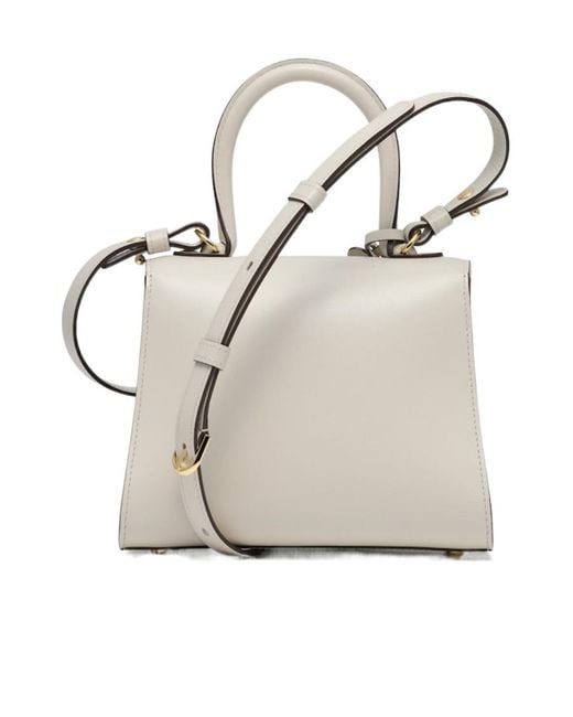 Delvaux White Logo Shoulder Bag