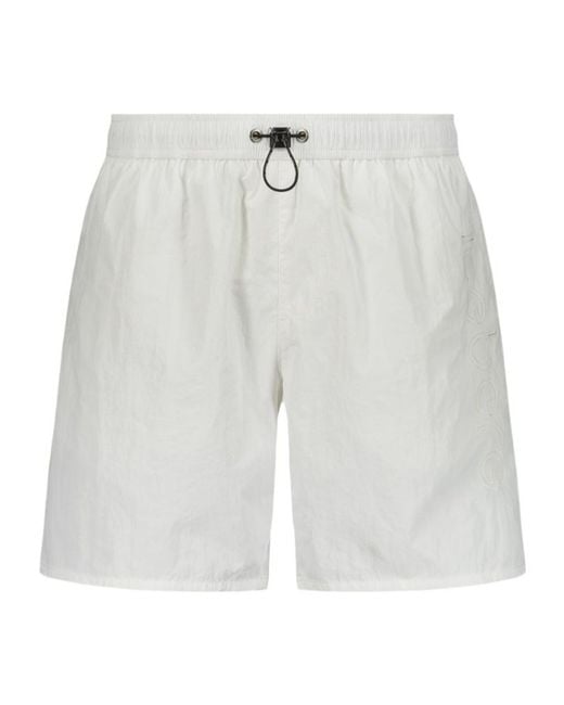 Iceberg White Elasticated Swim Shorts for men