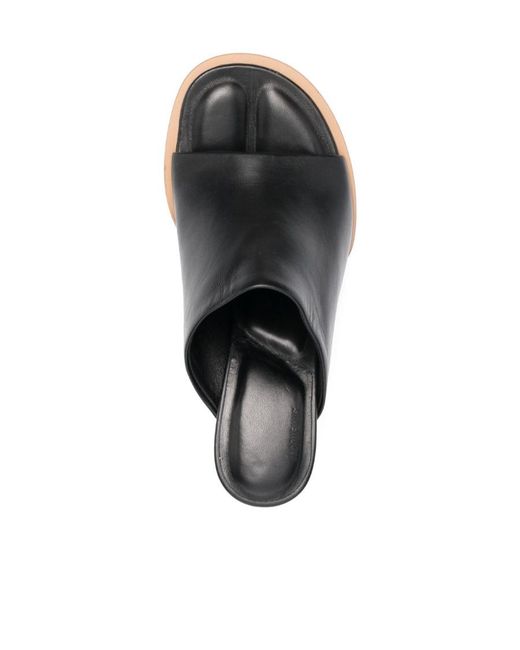 Jacquemus Black Les Mules Rond Carré Leather Mules