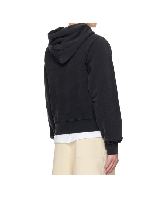 Martine Rose Blue Shrunken Hoodie for men