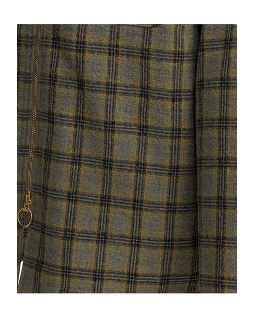 Kapital Green Checked Overshirt for men