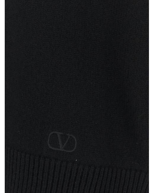 Valentino Black V-Neck Knitted Jumper