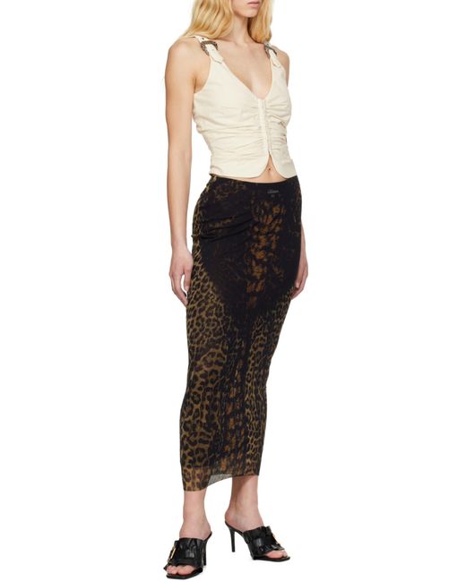 Versace Jeans Natural Couture Gathered Top