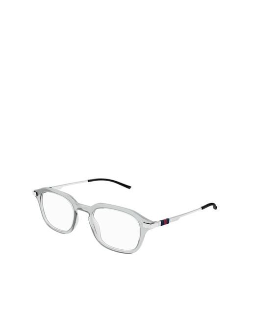 Gucci Metallic Eyewear	Square Frame Glasses for men