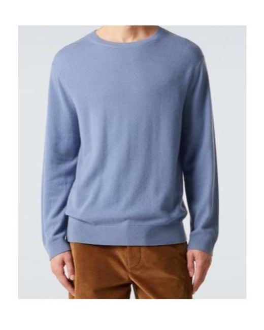 LeKasha Blue Colmar Cashmere Sweater for men