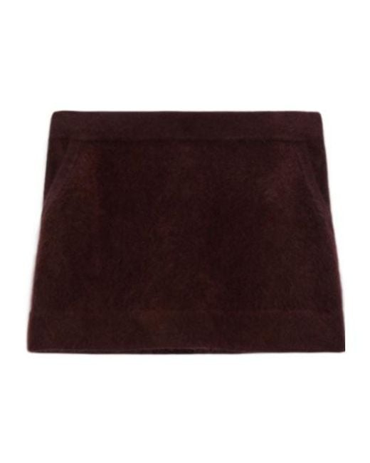 Dorothee Schumacher Brown Fluffy Statement Skirt