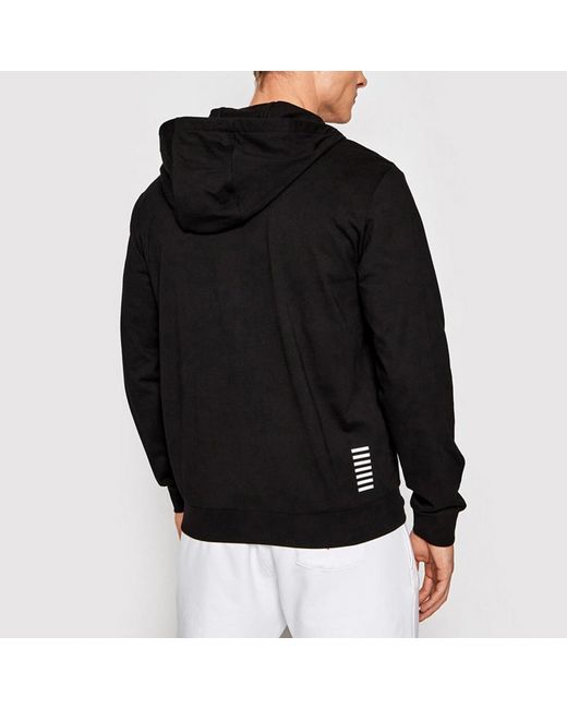 EA7 Black Logo And Hat Casual Jacket for men