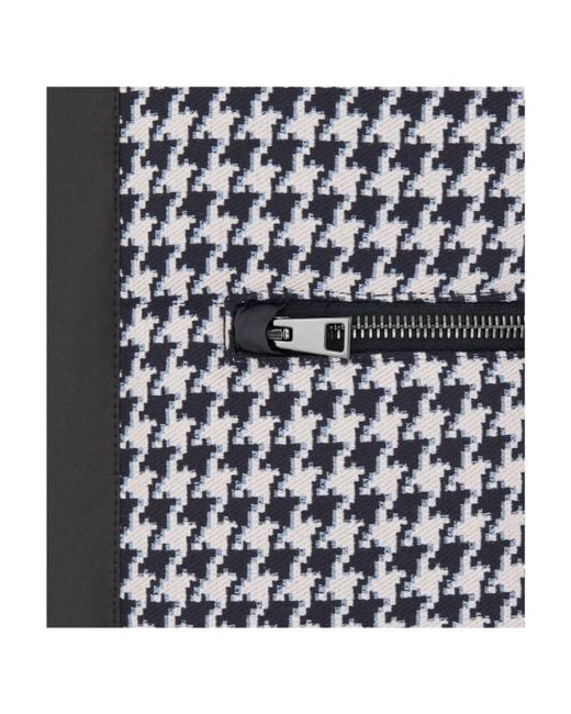 Dior Black Christian Houndstooth Zip-Up Jacket