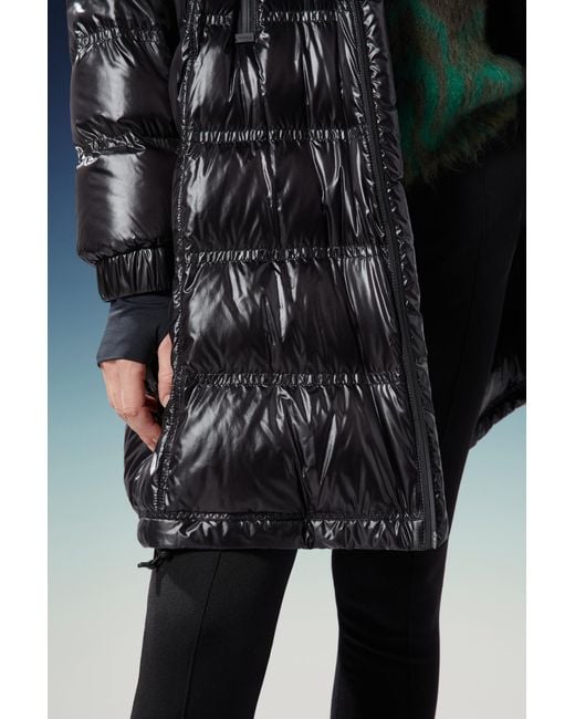 Moncler Black Grenoble Rochelair Long Padded Jacket