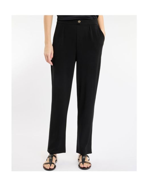 Fay Black Straight Leg Pants