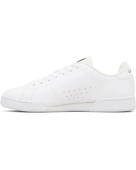 Lacoste White Carnaby Cup Leather Sneakers for men