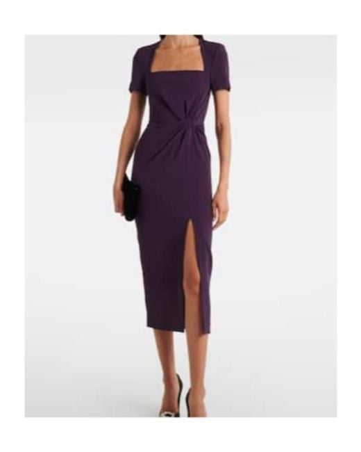Roland Mouret Purple Cady Minidress