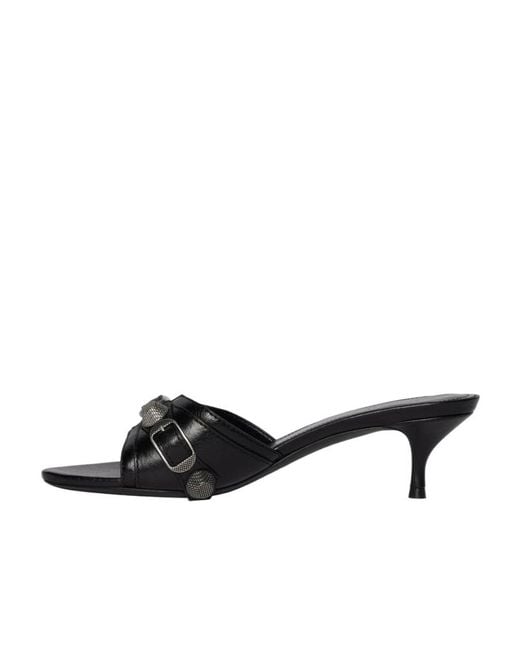 Balenciaga Black Cagole M40 Arena Slip-On Sandals