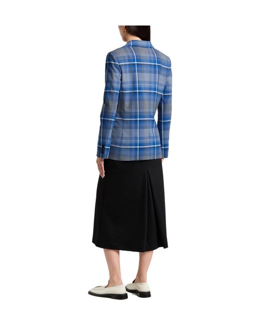 Marni Blue Plaid Single- Blazer