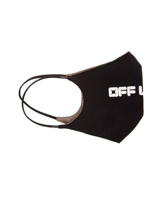 Off-White c/o Virgil Abloh White Logo Printed Face Mask for men