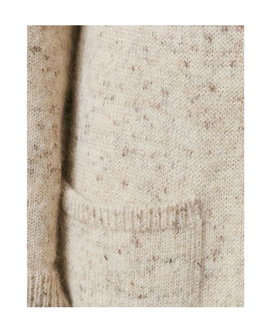 Fabiana Filippi Natural Long Knit Cardigan