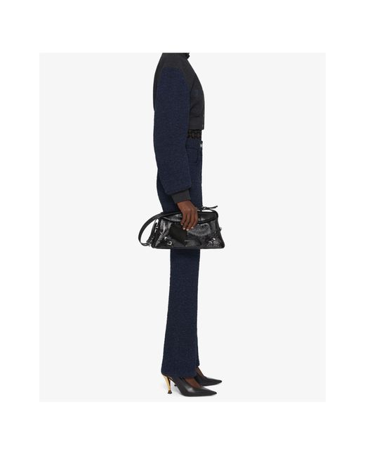 Givenchy Black Cropped Varsity Jacket