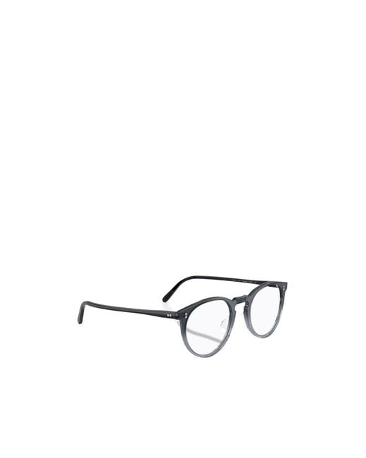 Oliver Peoples Metallic Oval Frame Glasses for men