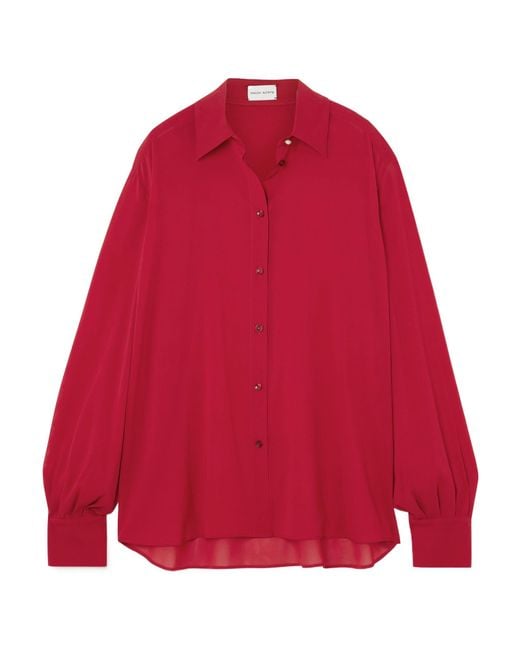 Magda Butrym Red Long-Sleeved Shirt