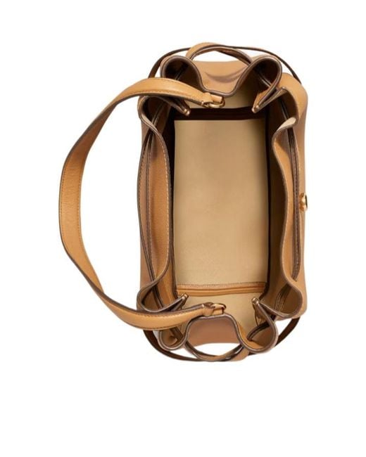 Tory Burch Natural Romy Drawstring Shoulder Bag