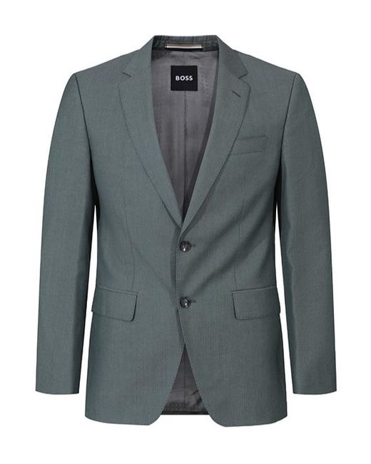 Boss Blue Single-Breasted Suit And Trouser Set for men